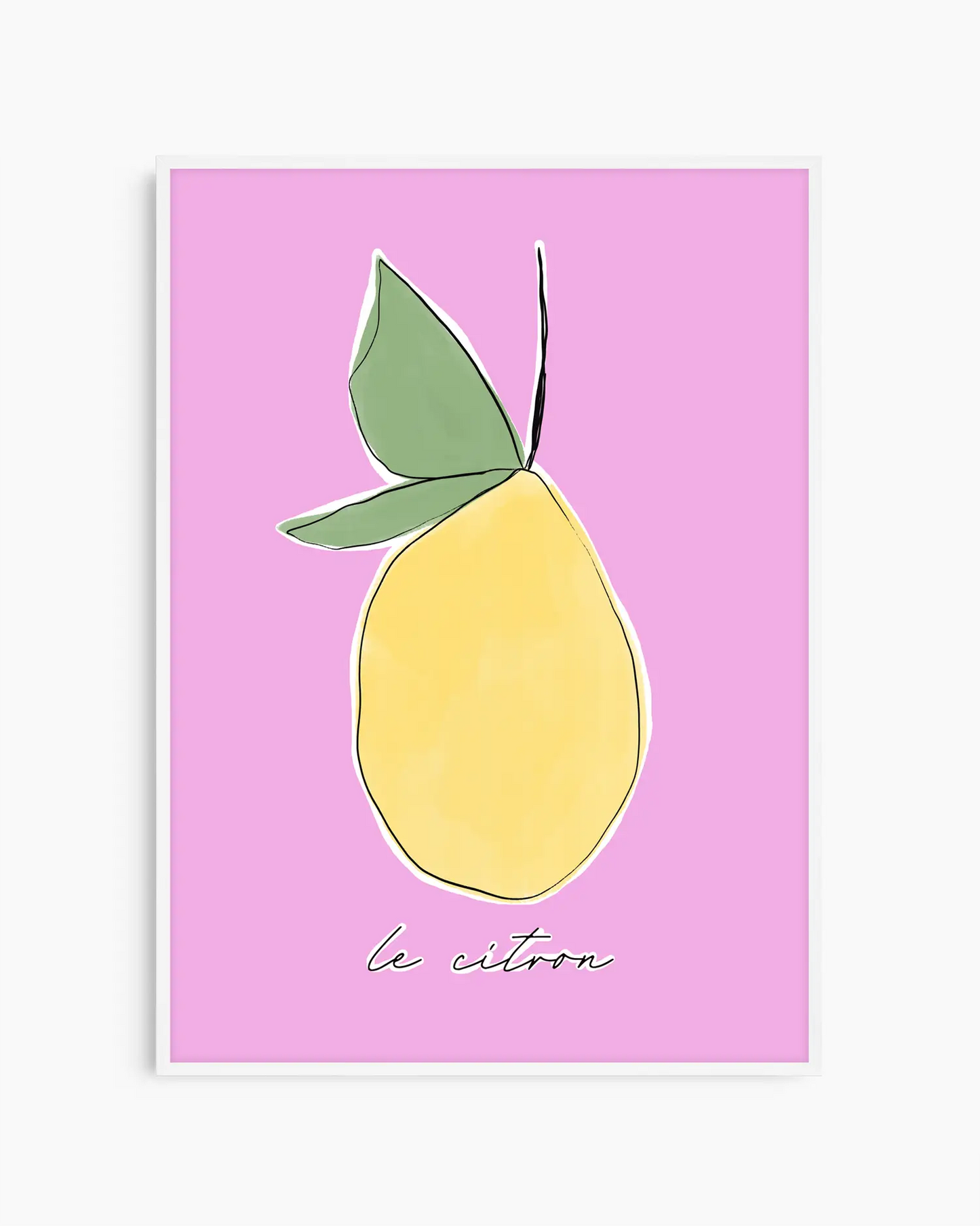 Warm, minimalist wall art in pastel rose tones on a pastel rose background, shown in a white frame.