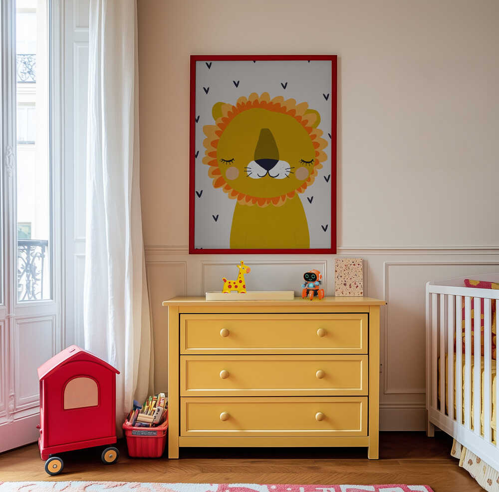 Lion Rêveur Affiche