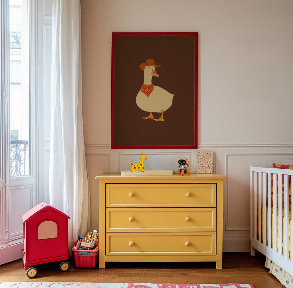 Bo le canard cow-boy Affiche