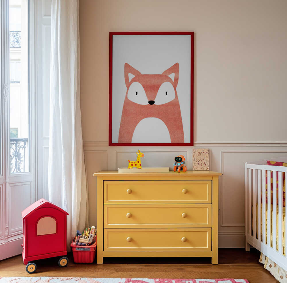 Renard à l’Aquarelle Affiche