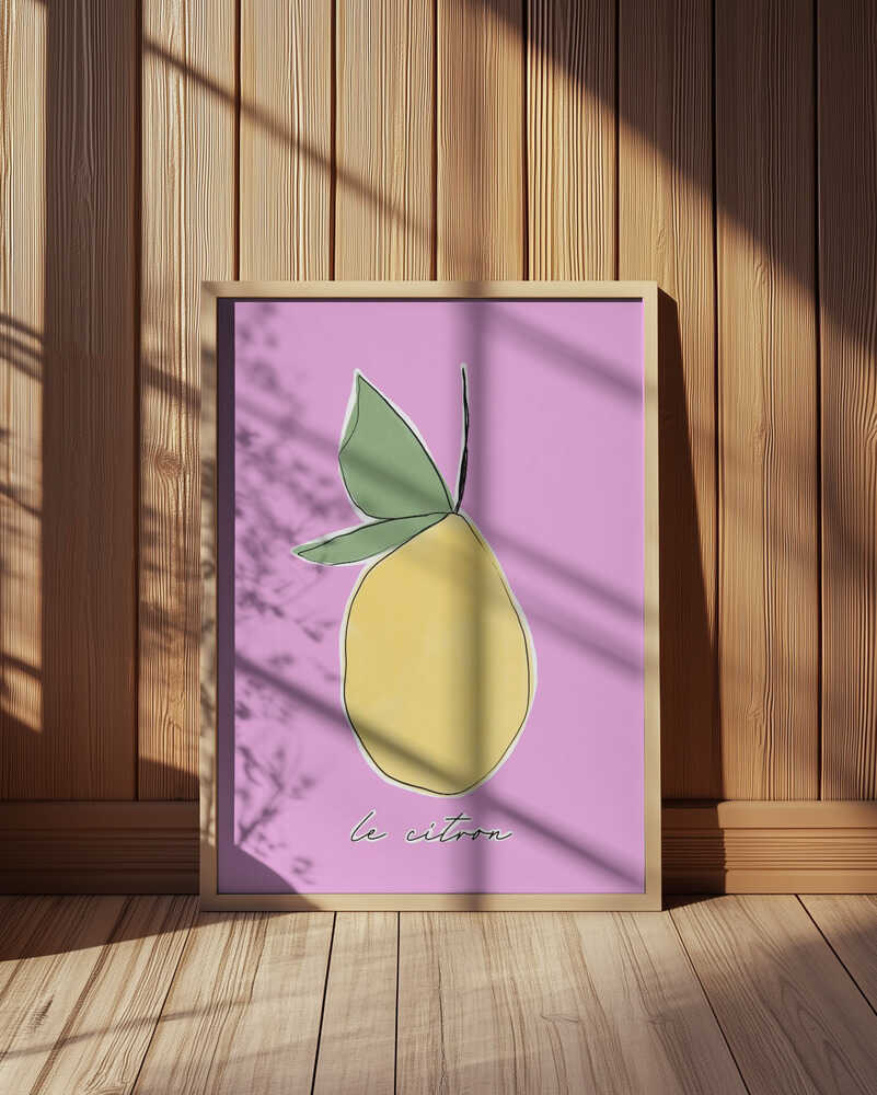 Le Citron Rose Affiche