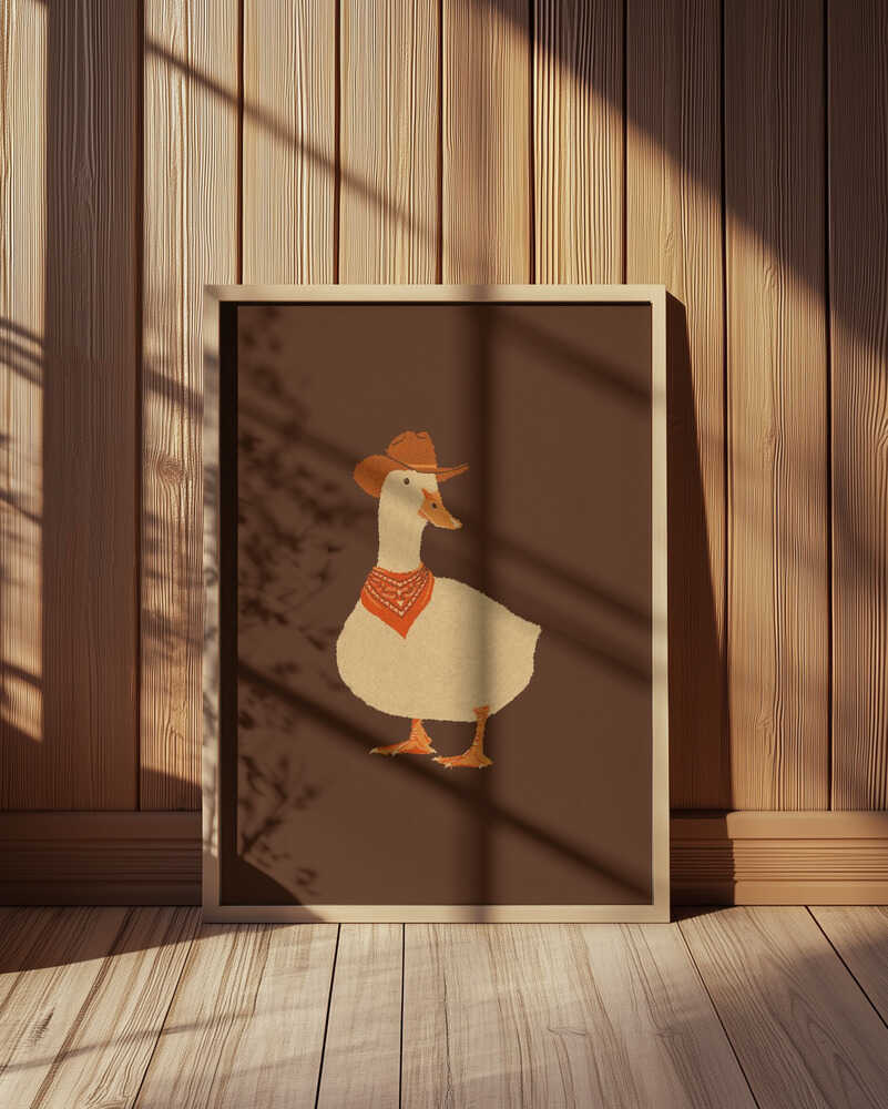 Bo le canard cow-boy Affiche