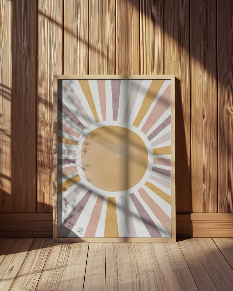 Soleil à l’Aquarelle Affiche