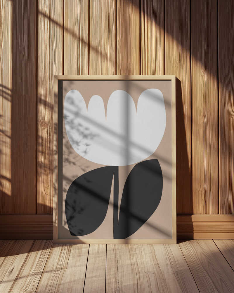 Fleur Monochrome Affiche