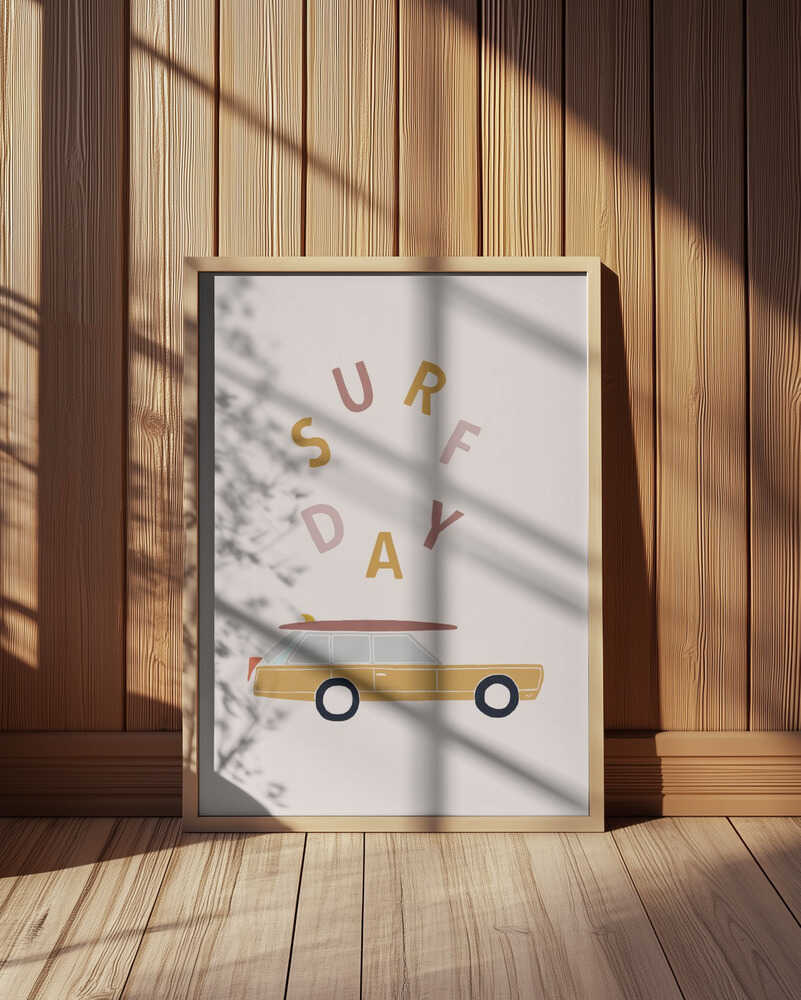 Ambiance Surf Rétro Affiche