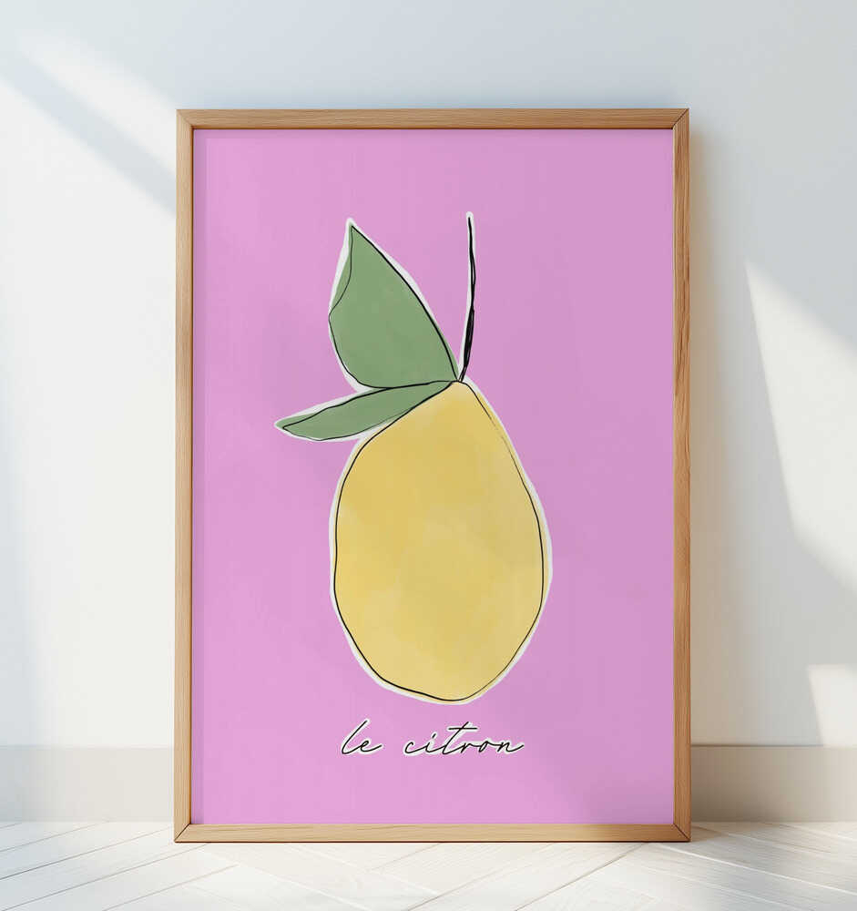 Le Citron Rose Affiche