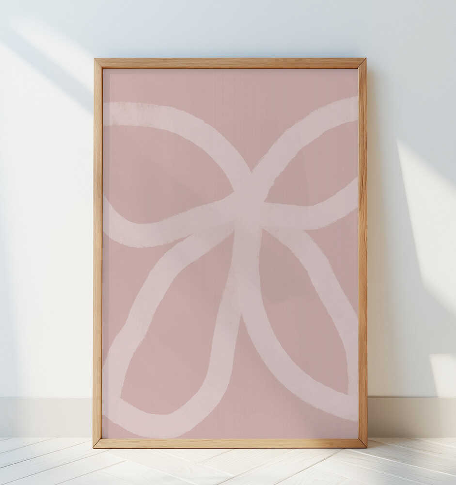 Lignes de Pétales Affiche