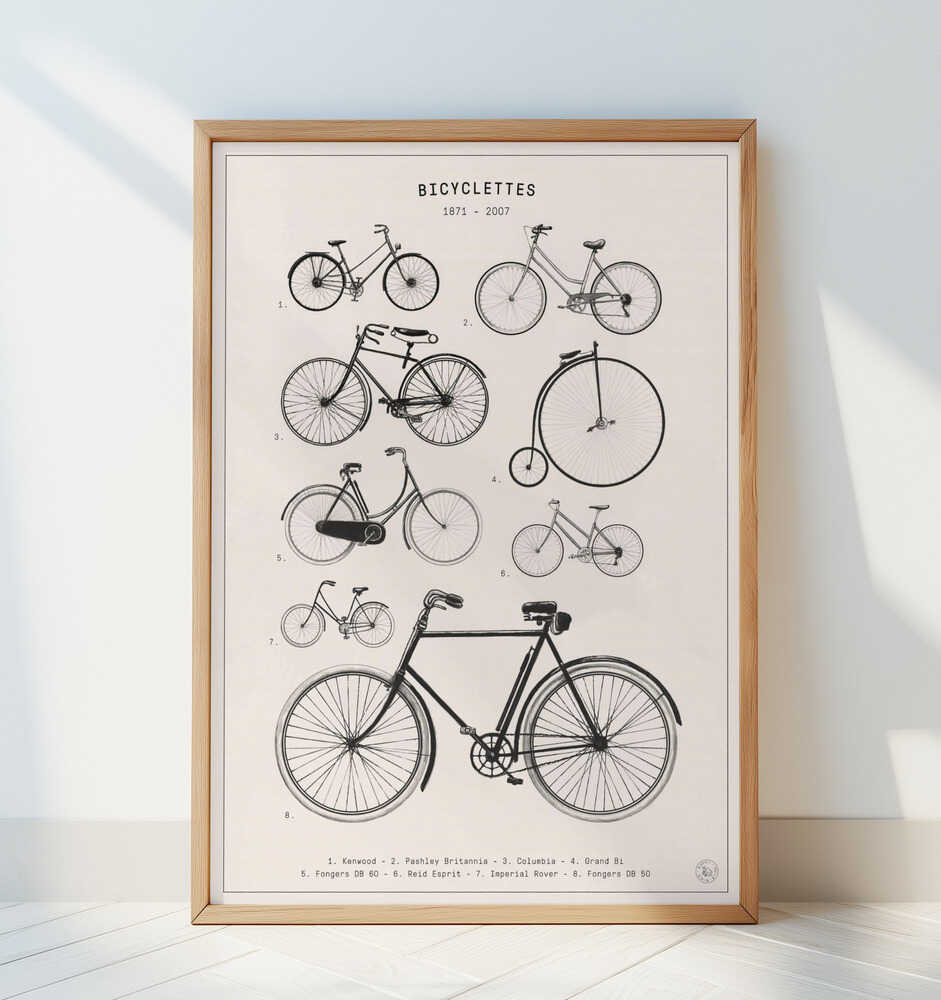 Bicyclettes Affiche