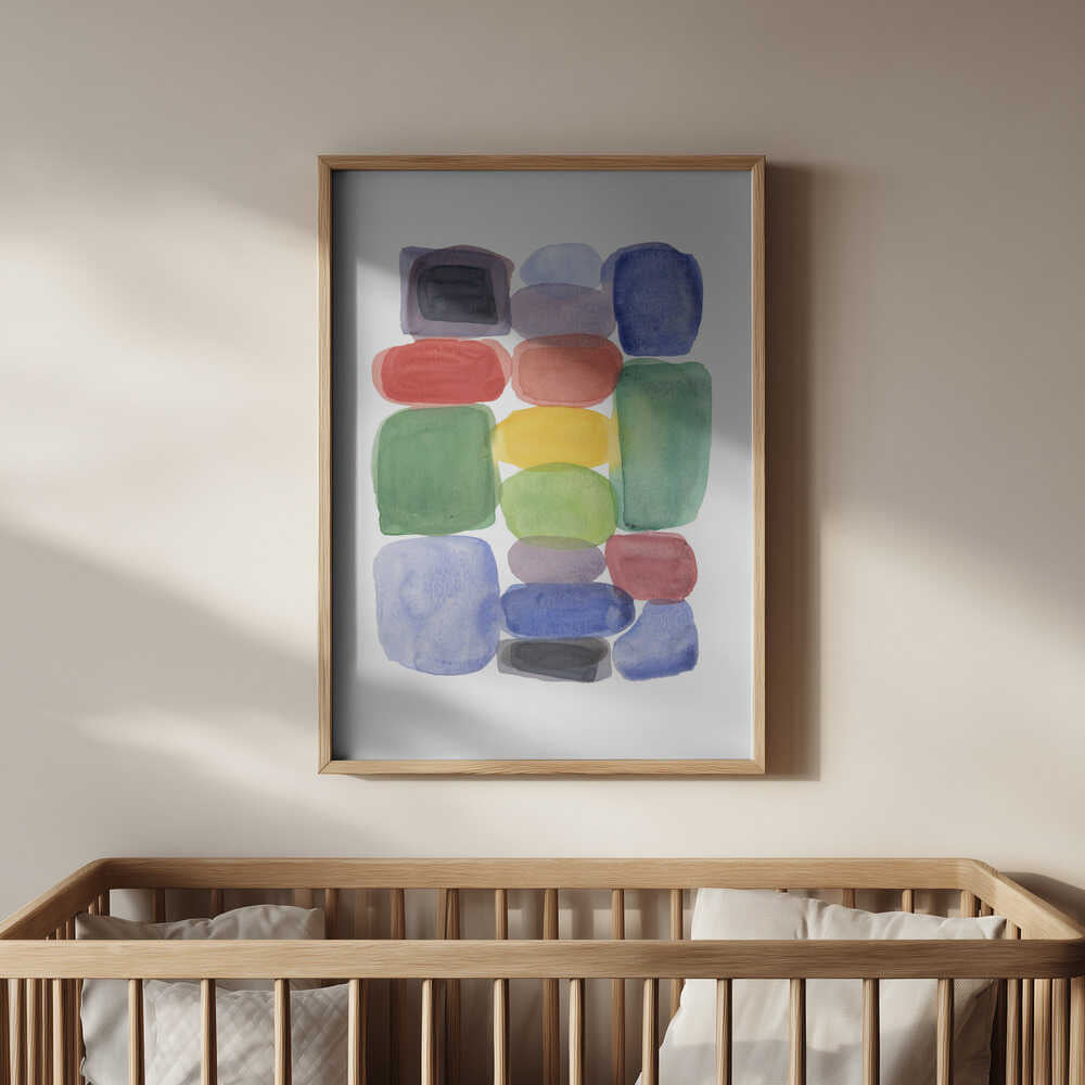 Blocs de Couleur Affiche