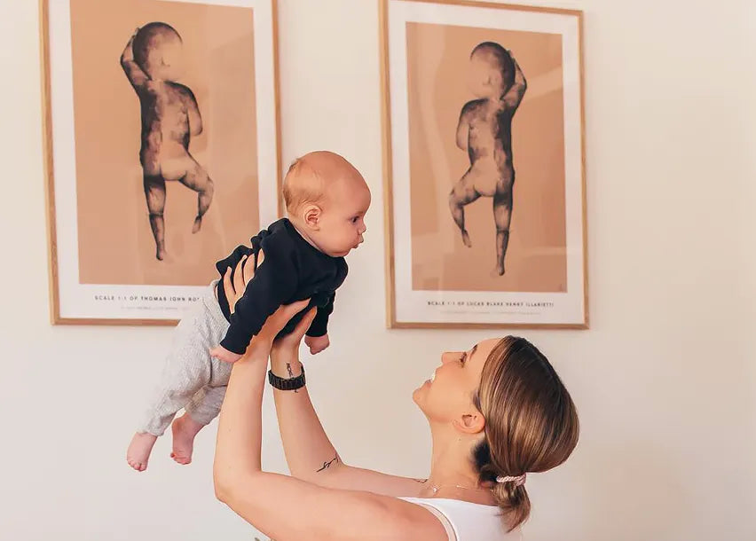 L’Affiche de Naissance – un cadeau unique montrant la taille du bébé