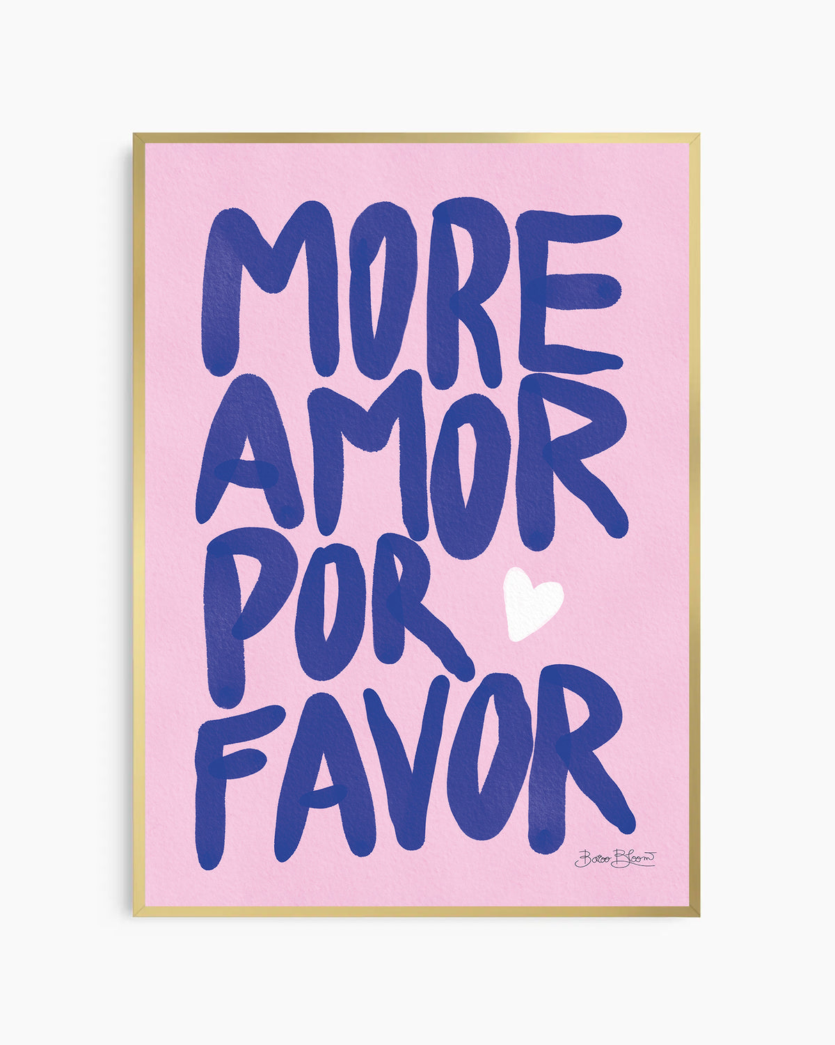 Affiche More Amor Por Favor Rose