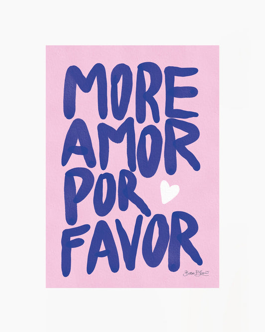 Affiche More Amor Por Favor Rose