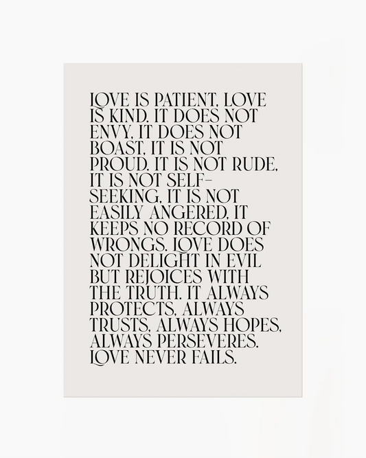 Text poster with philosophical quote on a white background