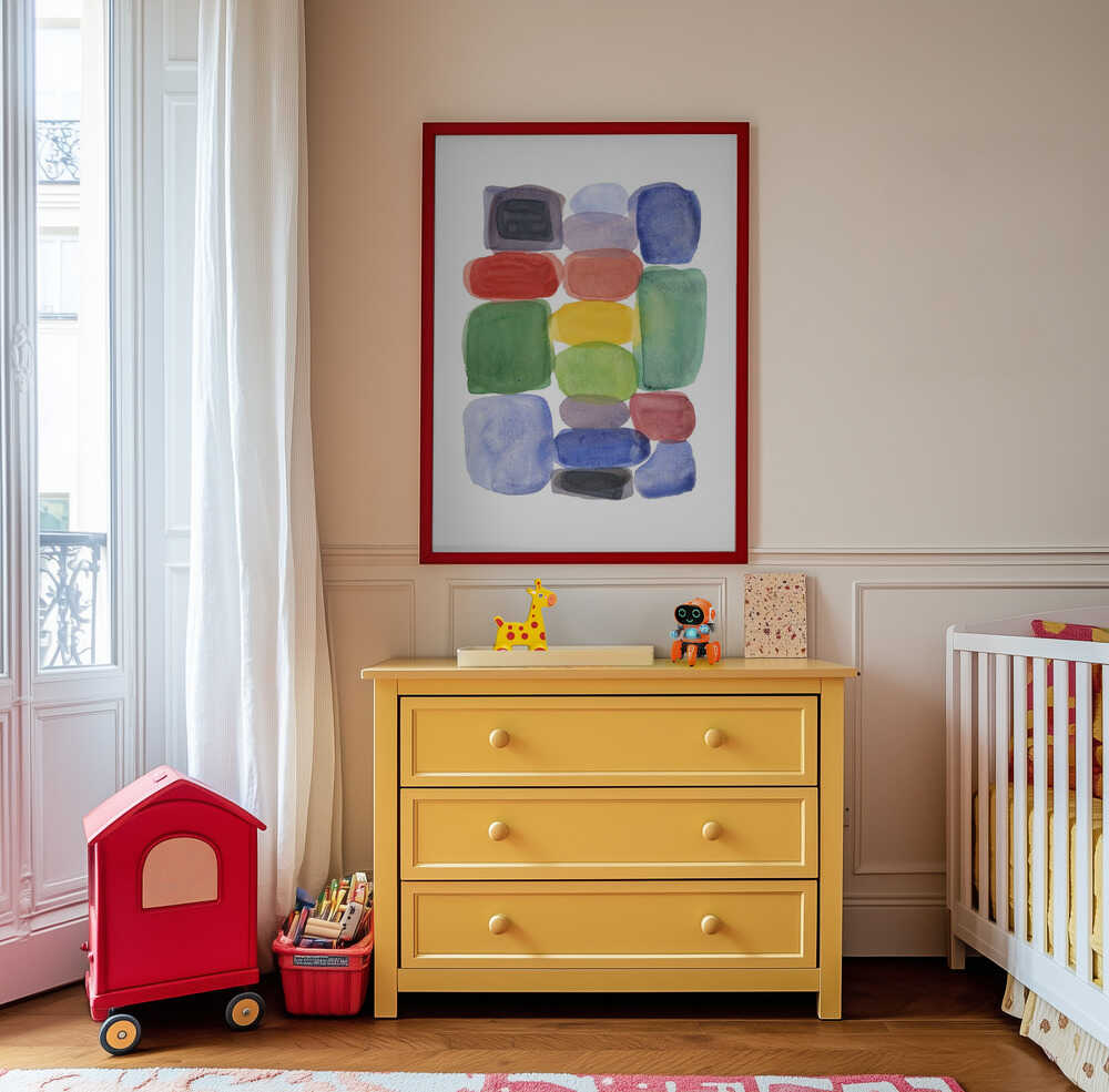 Blocs de Couleur Affiche