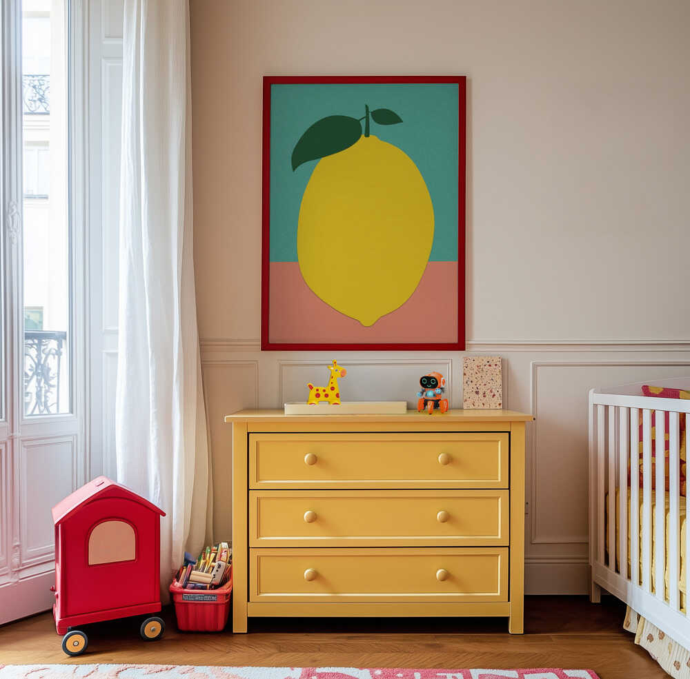 Citron à Deux Feuilles Affiche