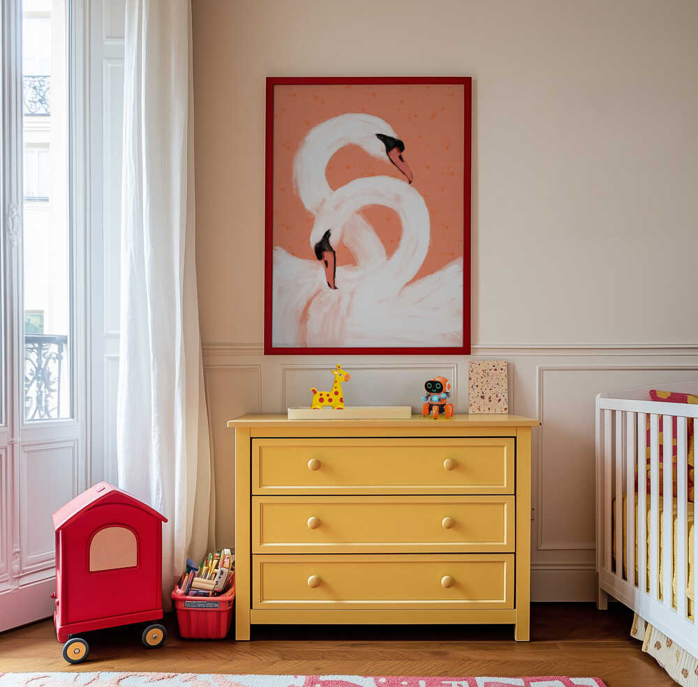 Cygnes gracieux Affiche