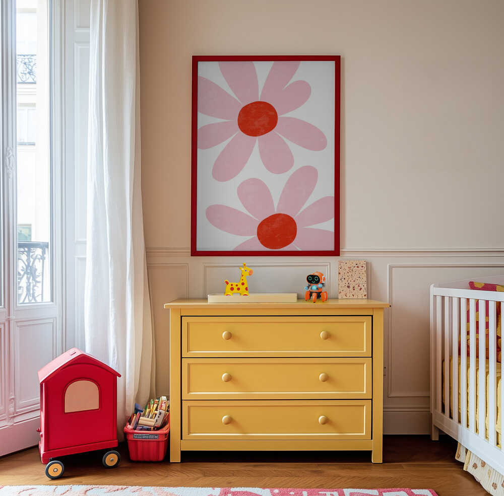 Pétale de Fleur Rose Affiche