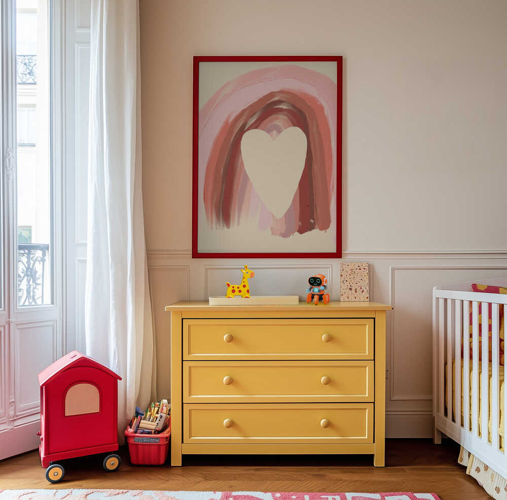 Arc-en-ciel du Cœur Affiche