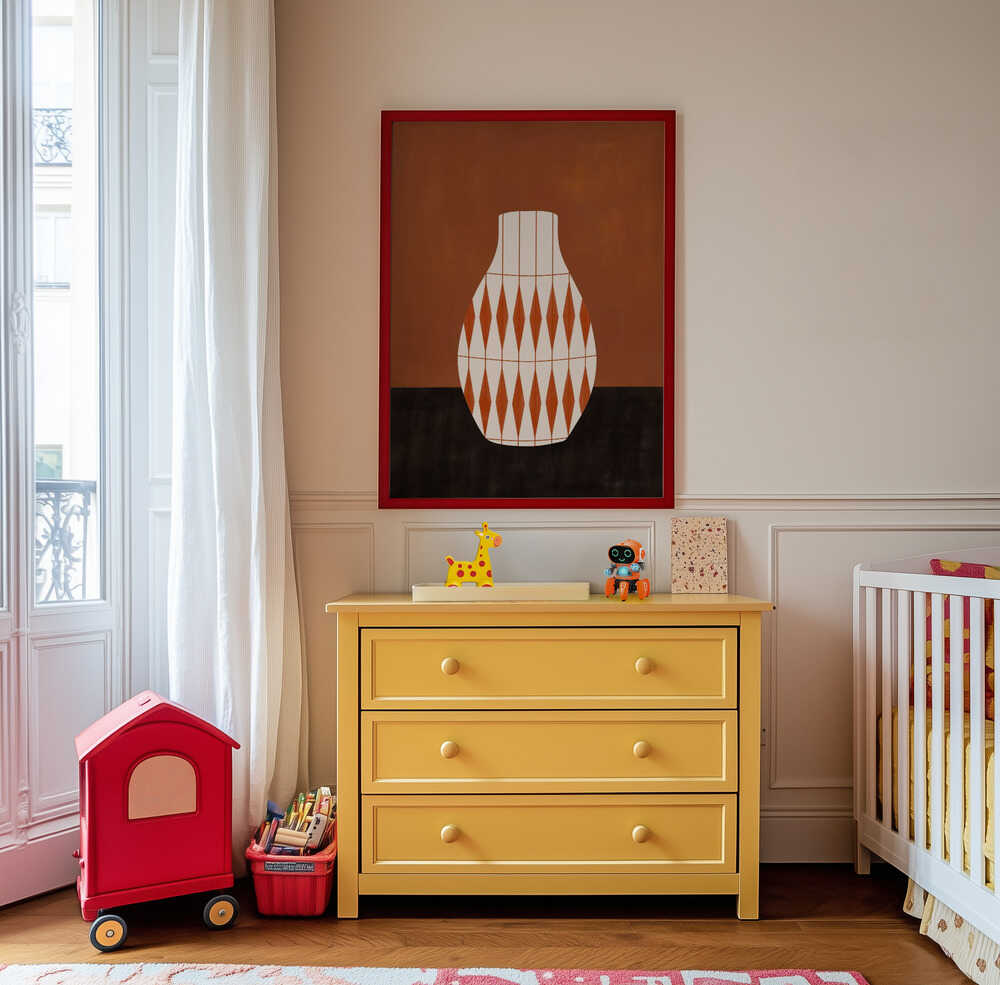 Vase en Terre Cuite Affiche