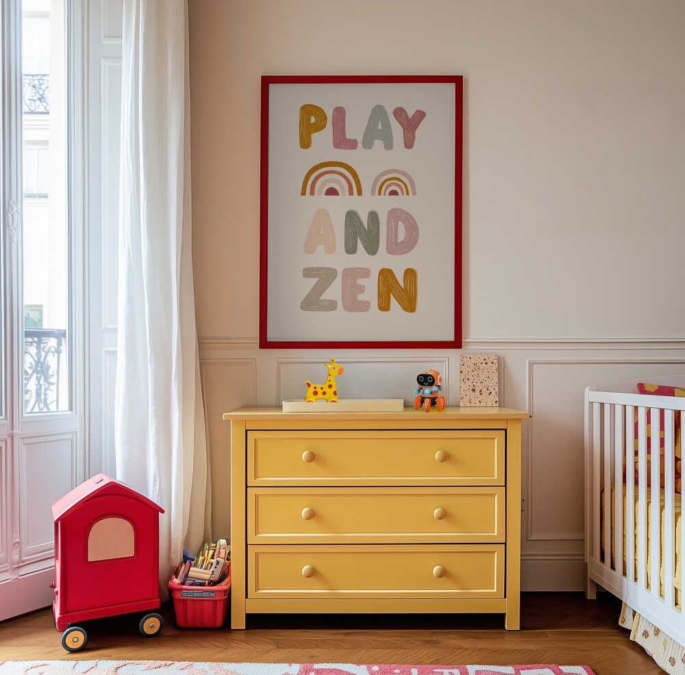 Play and Zen Affiche