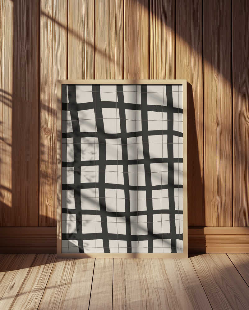 Treillis Monochrome Affiche