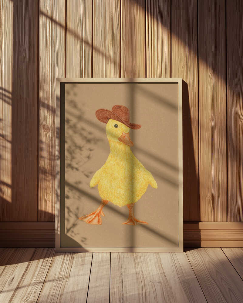 Daphne le Caneton Cowgirl Affiche