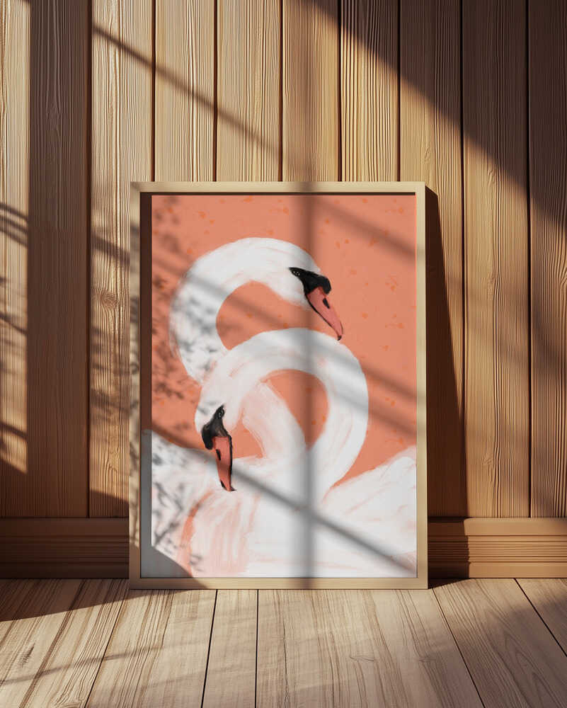 Cygnes gracieux Affiche