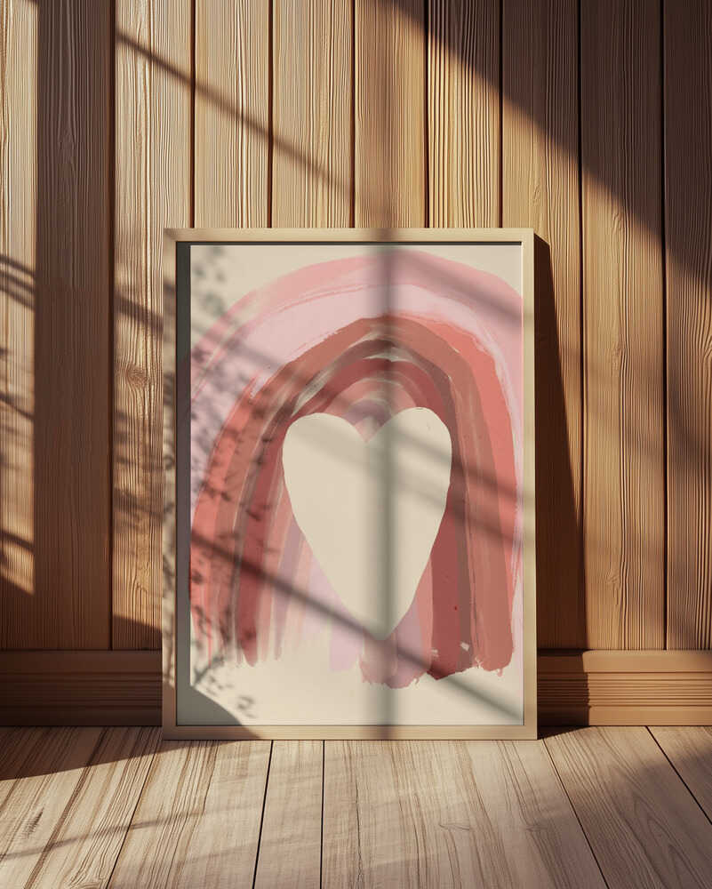 Arc-en-ciel du Cœur Affiche