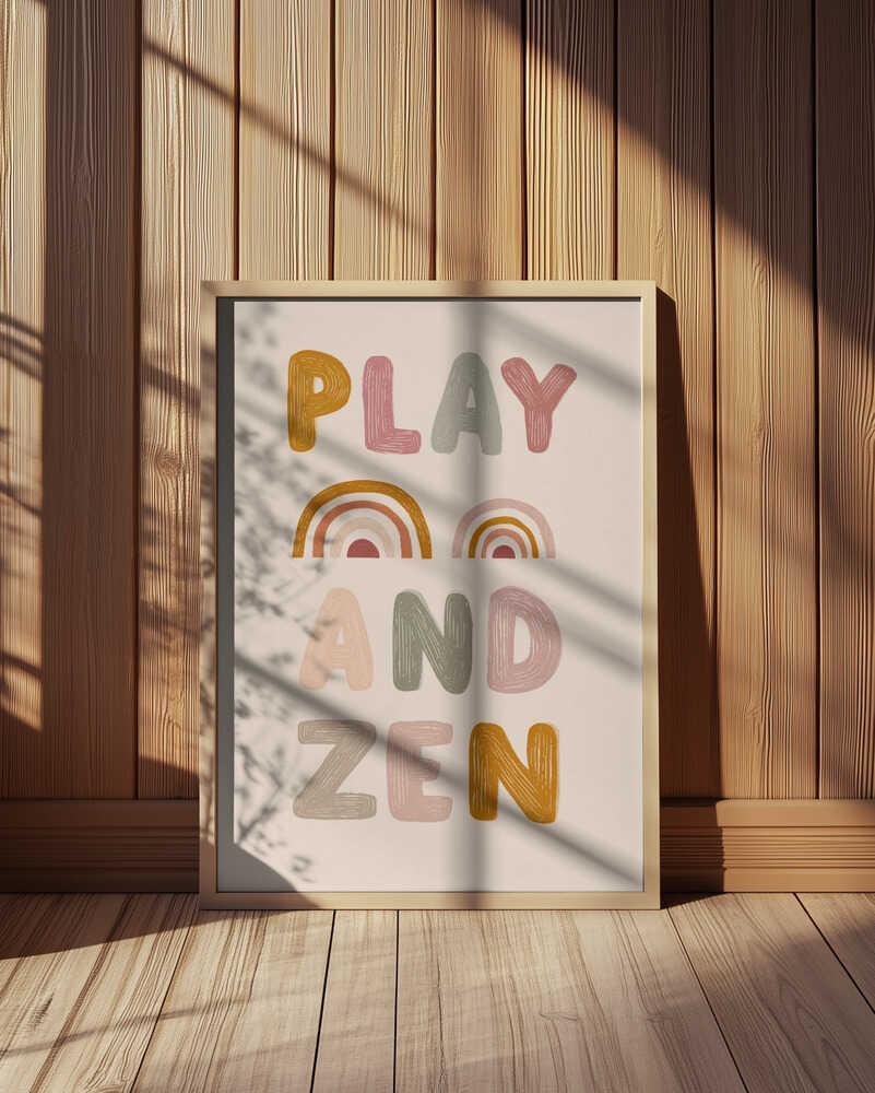 Play and Zen Affiche