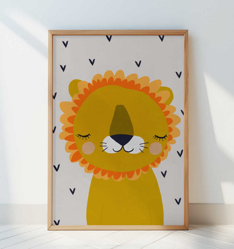 Lion Rêveur Affiche