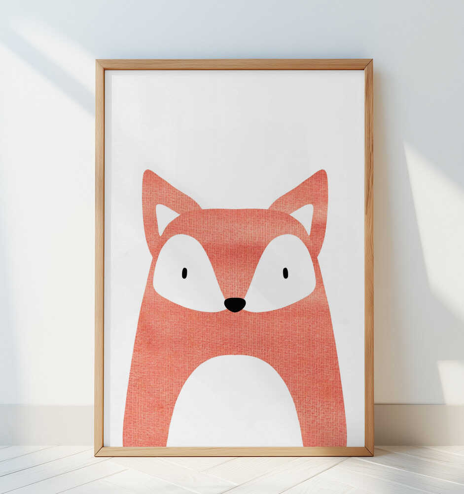 Renard à l’Aquarelle Affiche