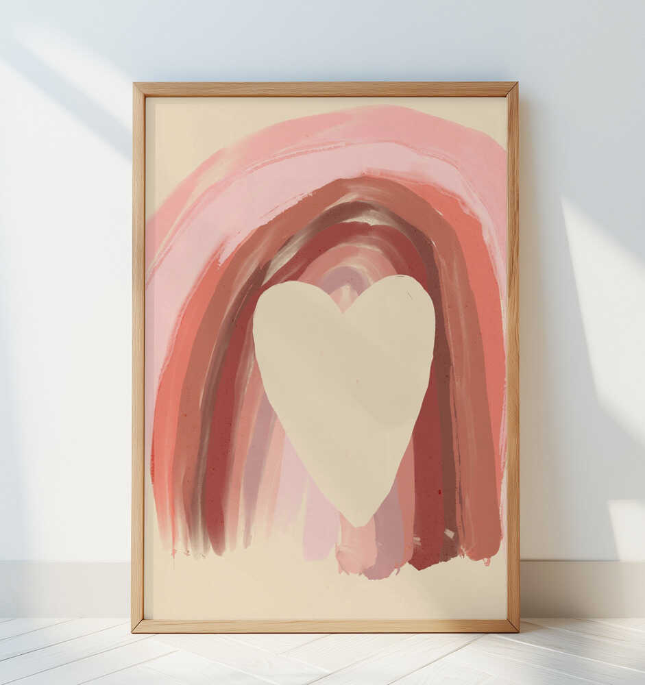 Arc-en-ciel du Cœur Affiche