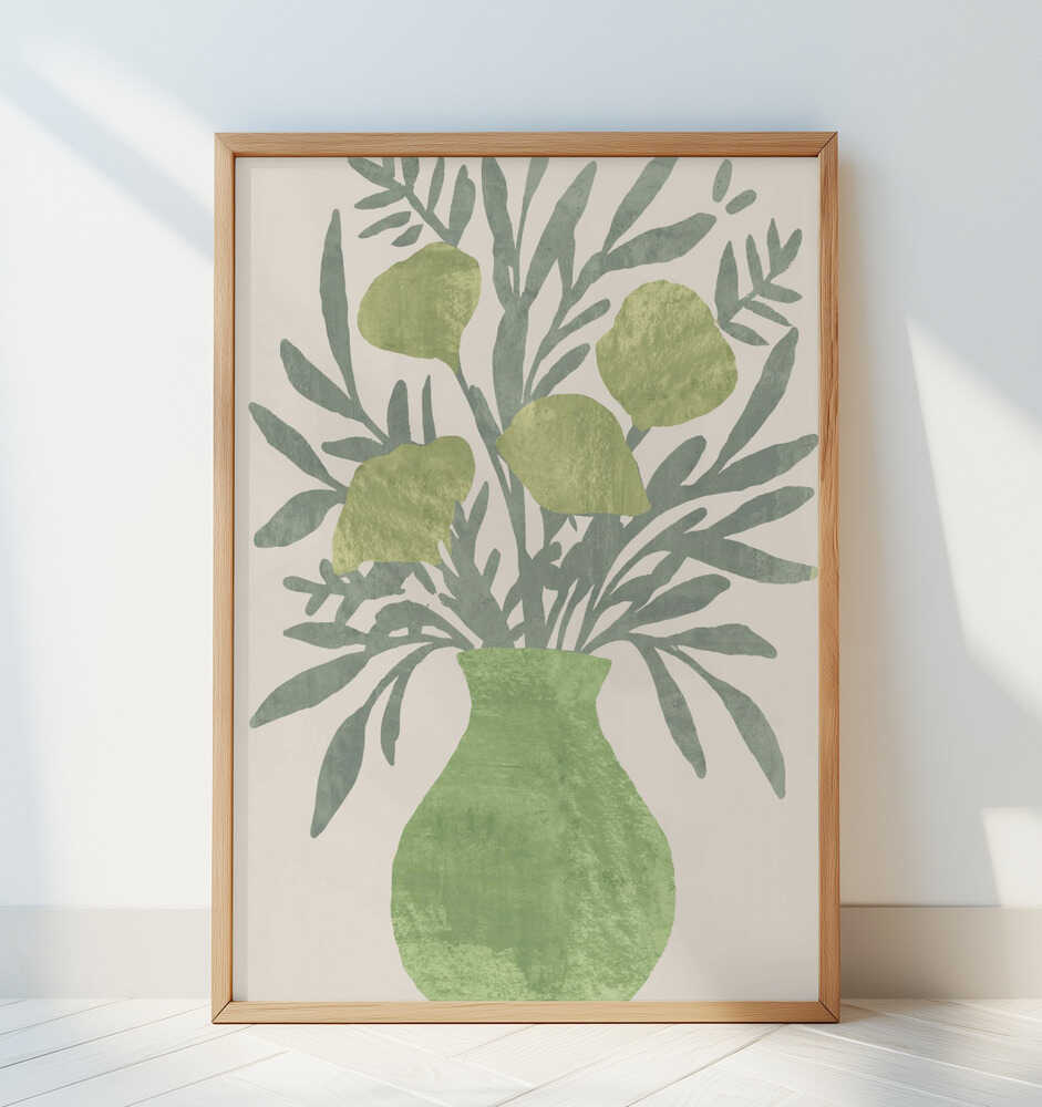 Vase aux Branches d’Olivier Affiche