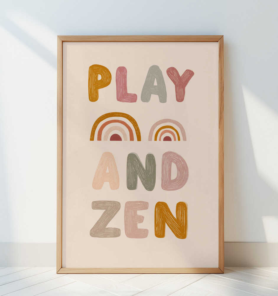 Play and Zen Affiche