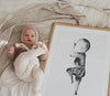 Affiche design pour bébé – L’Affiche de Naissance en ligne fine