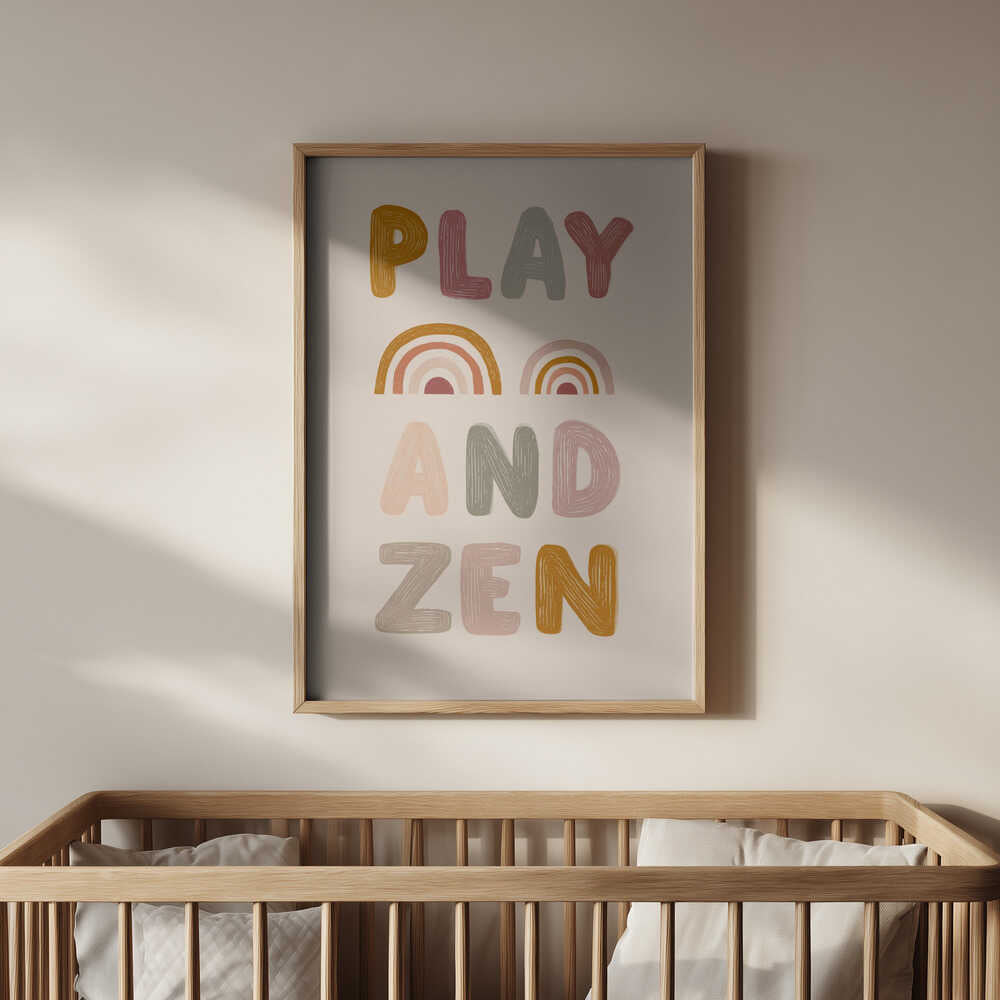 Play and Zen Affiche